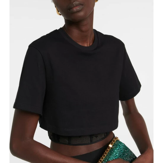 Alexander McQueen Lace Corset Cotton T-shirt 3 Alexander McQueen Lace Corset Cotton T-shirt - Image 3