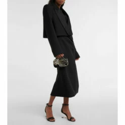 Alexander McQueen Four Ring Embellished Leather Clutch 8 Alexander McQueen Four Ring Embellished Leather Clutch -Alexander McQueen Sales Store unnamed file 7