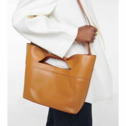 Alexander McQueen The Bow Leather Tote Bag