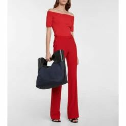 Alexander McQueen The Bow Leather And Denim Tote Bag 8 Alexander McQueen The Bow Leather And Denim Tote Bag -Alexander McQueen Sales Store unnamed file 729