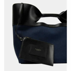 Alexander McQueen The Bow Leather And Denim Tote Bag 9 Alexander McQueen The Bow Leather And Denim Tote Bag -Alexander McQueen Sales Store unnamed file 730