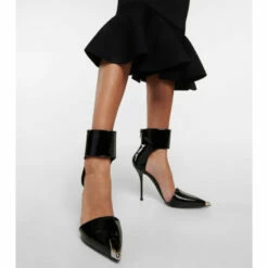 Alexander McQueen Harness Punk Patent Leather Pumps -Alexander McQueen Sales Store unnamed file 742