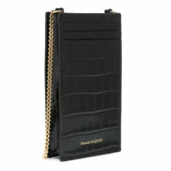 Alexander McQueen Skull Croc-effect Leather Card Holder -Alexander McQueen Sales Store unnamed file 753