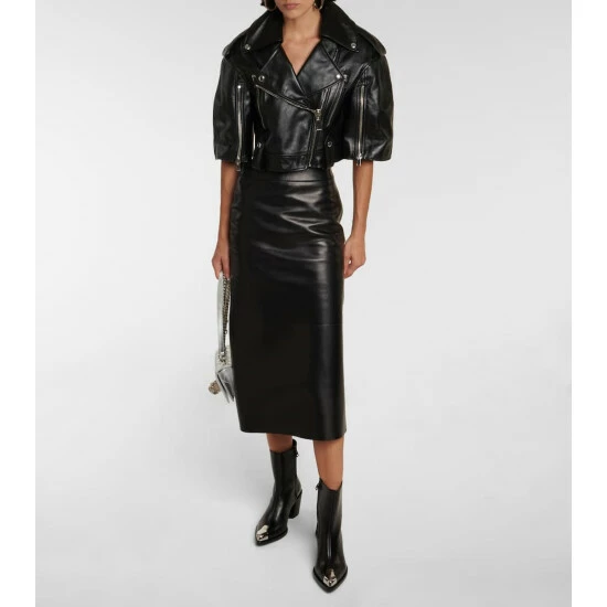 Alexander McQueen Leather Ankle Boots 1 Alexander McQueen Leather Ankle Boots