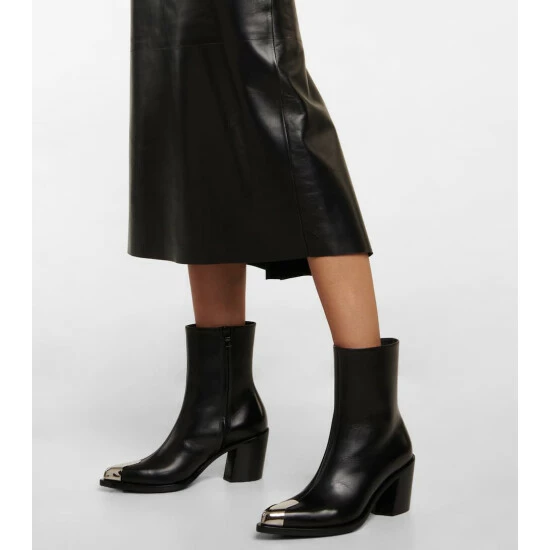 Alexander McQueen Leather Ankle Boots 3 Alexander McQueen Leather Ankle Boots - Image 3