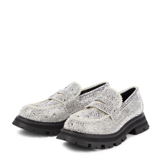Alexander McQueen Wander Crystal-embellished Loafers 4 Alexander McQueen Wander Crystal-embellished Loafers - Image 4