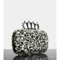 Alexander McQueen Four Ring Embellished Leather Clutch 10 Alexander McQueen Four Ring Embellished Leather Clutch -Alexander McQueen Sales Store unnamed file 81