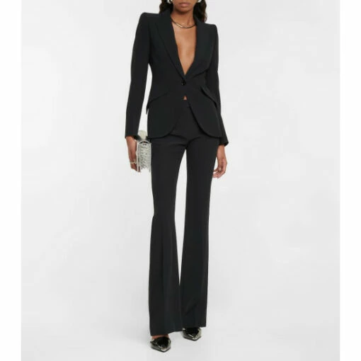 Alexander McQueen Mid-rise Flared Pants -Alexander McQueen Sales Store unnamed file 850