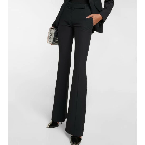 Alexander McQueen Mid-rise Flared Pants 4 Alexander McQueen Mid-rise Flared Pants - Image 4