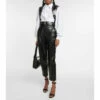 Alexander McQueen High-rise Straight-leg Leather Pants