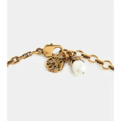Alexander McQueen Skull Faux Pearl-embellished Necklace