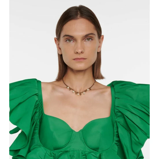 Alexander McQueen Skull Faux Pearl-embellished Necklace 2 Alexander McQueen Skull Faux Pearl-embellished Necklace - Image 2