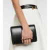 Alexander McQueen Four Ring Leather Shoulder Bag