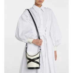 Alexander McQueen The Curve Small Leather Shoulder Bag