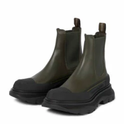 Alexander McQueen Tread Slick Leather Chelsea Boots -Alexander McQueen Sales Store unnamed file 935
