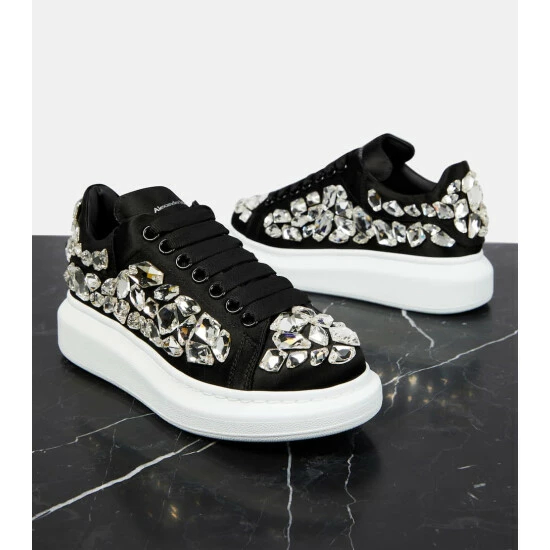 Alexander McQueen Oversized Crystal-embellished Sneakers 5 Alexander McQueen Oversized Crystal-embellished Sneakers - Image 5